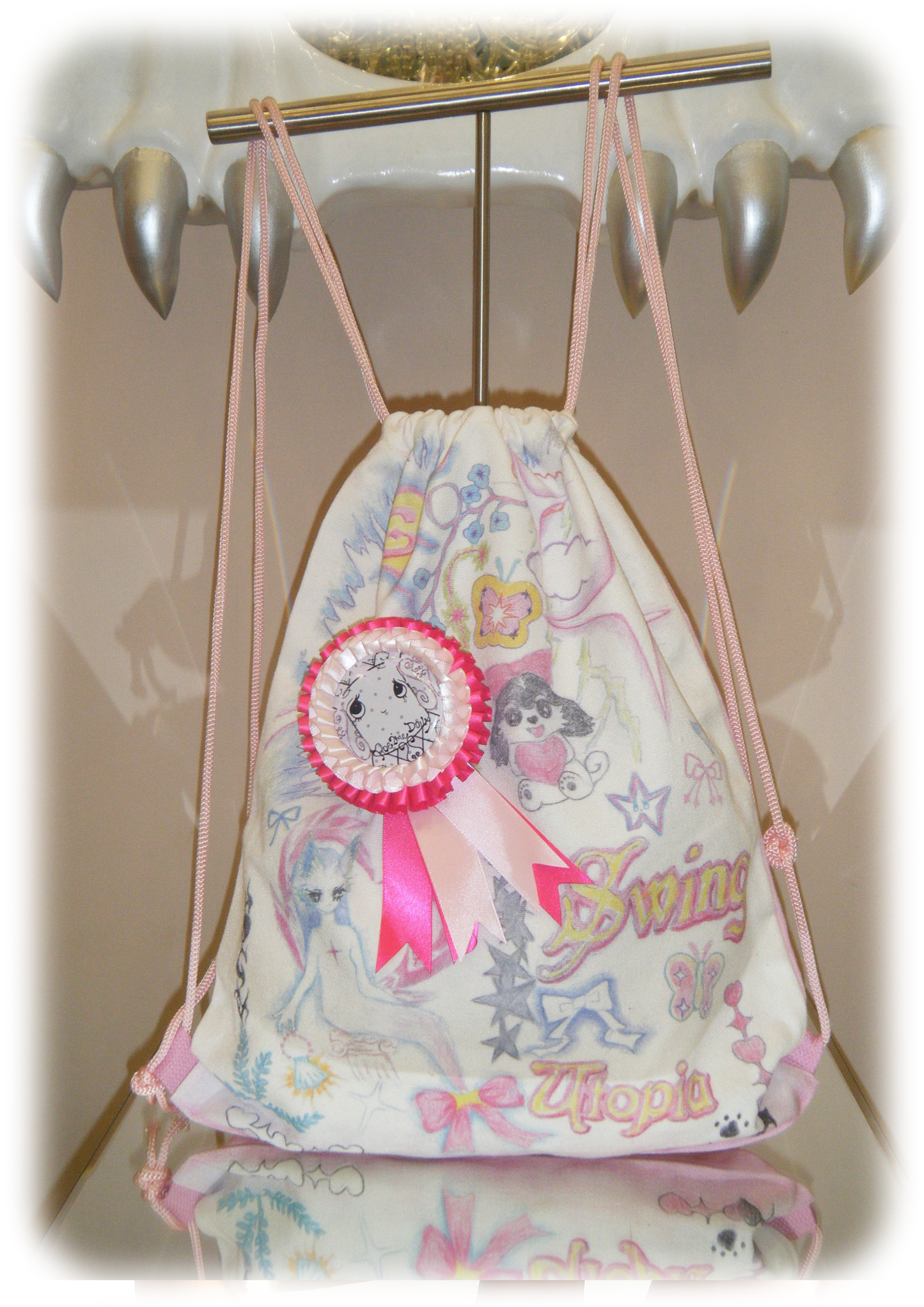♡₊˚Roe2me Dolly Printed Drawstring Bag - Roe2me Dolly