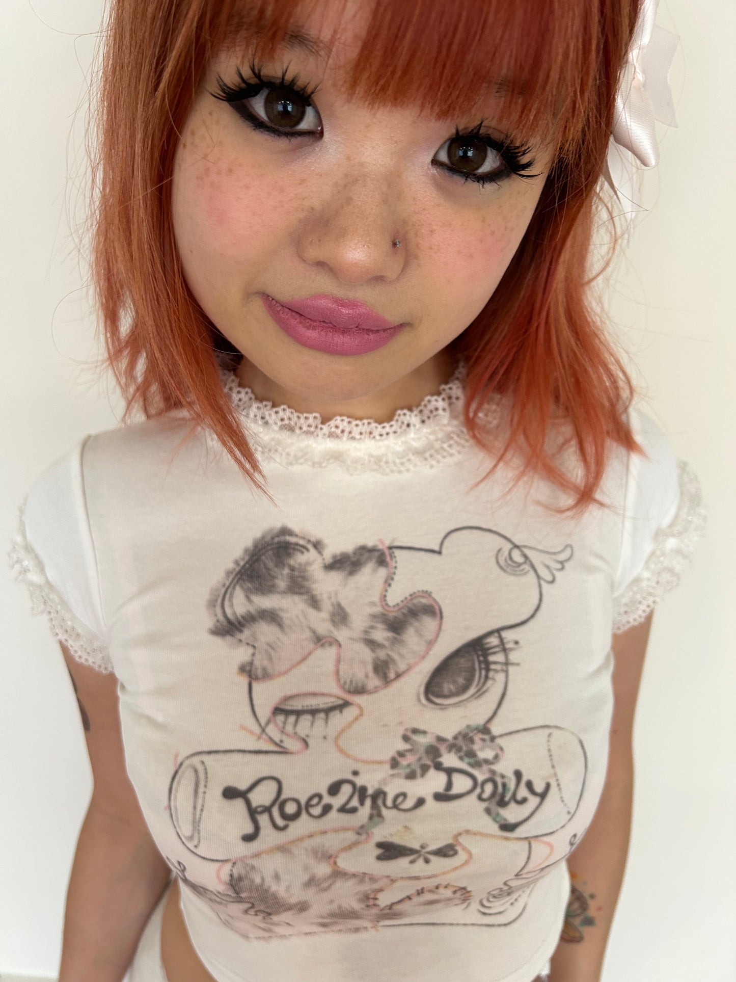 ♡₊˚Roe2me Dolly Cotton Top Shirt with Puzzle Bear - Roe2me Dolly