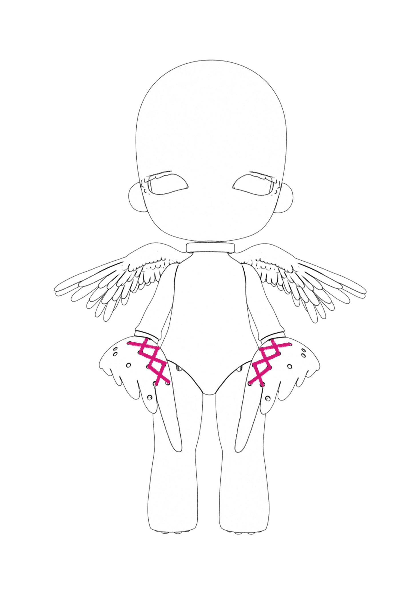 ʚɞ ⁺ Roe2me Dolly Alas en blanco en el cielo