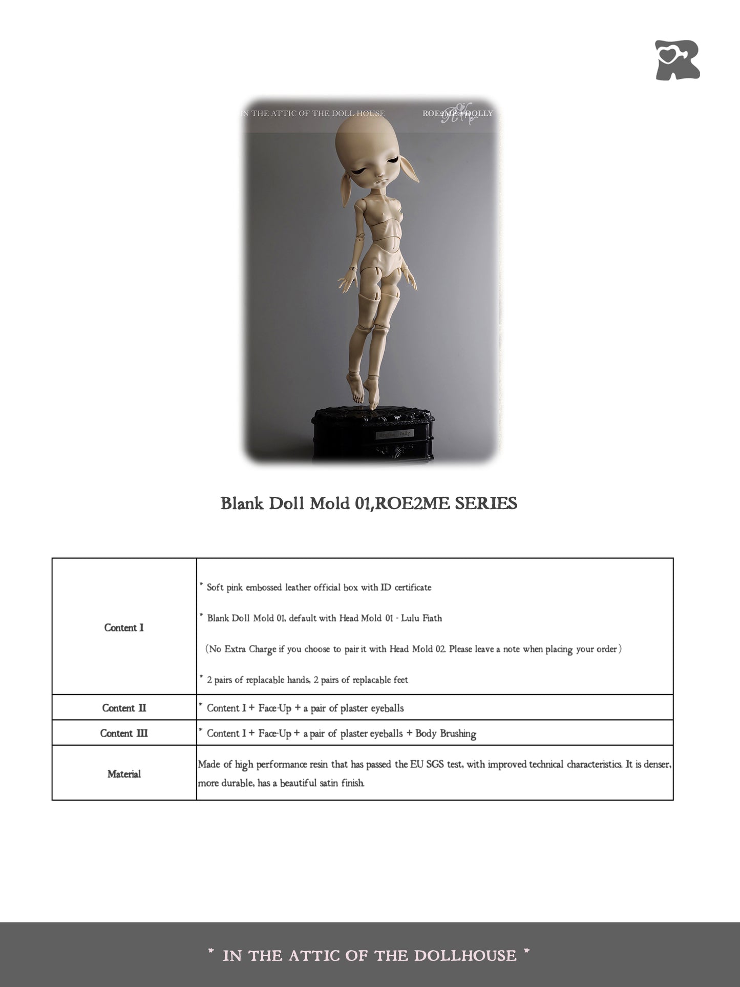ʚɞ ⁺ Roe2me Dolly Blank Doll Mold 01