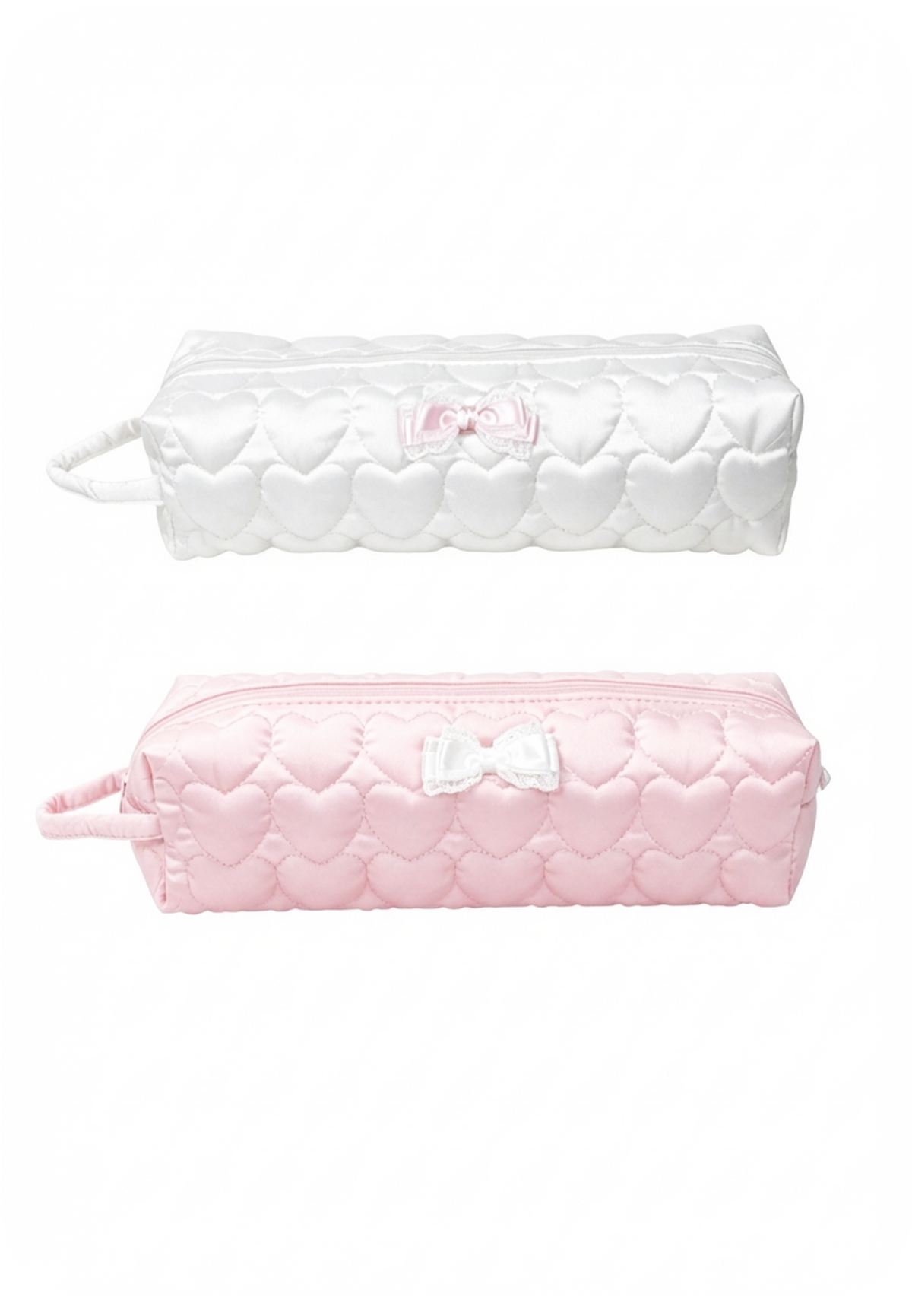 ♡₊˚Roe2me Dolly Heart Embroidered Padded Silk Doll Bag
