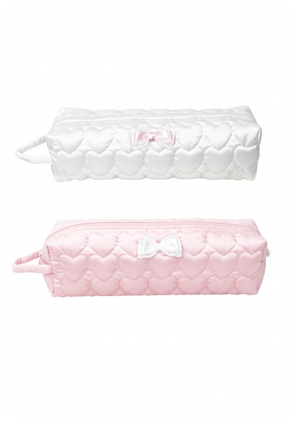 ♡₊˚Roe2me Dolly Heart Embroidered Padded Silk Doll Bag