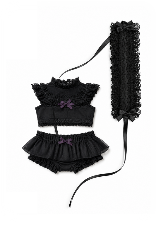 ʚɞ ⁺ Gothic Doll Puff Set