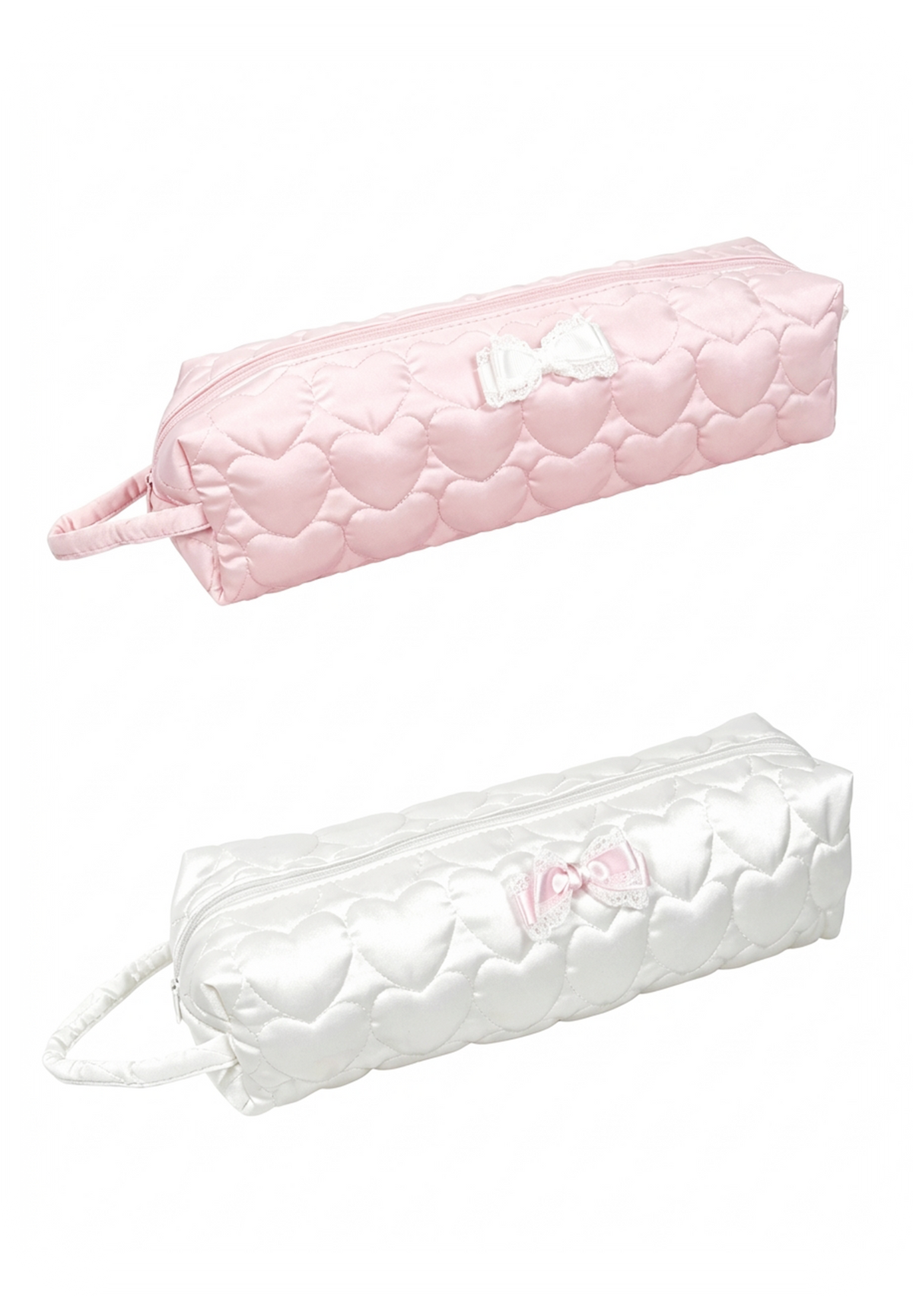 ♡₊˚Roe2me Dolly Heart Embroidered Padded Silk Doll Bag