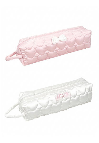 ♡₊˚Roe2me Dolly Heart Embroidered Padded Silk Doll Bag