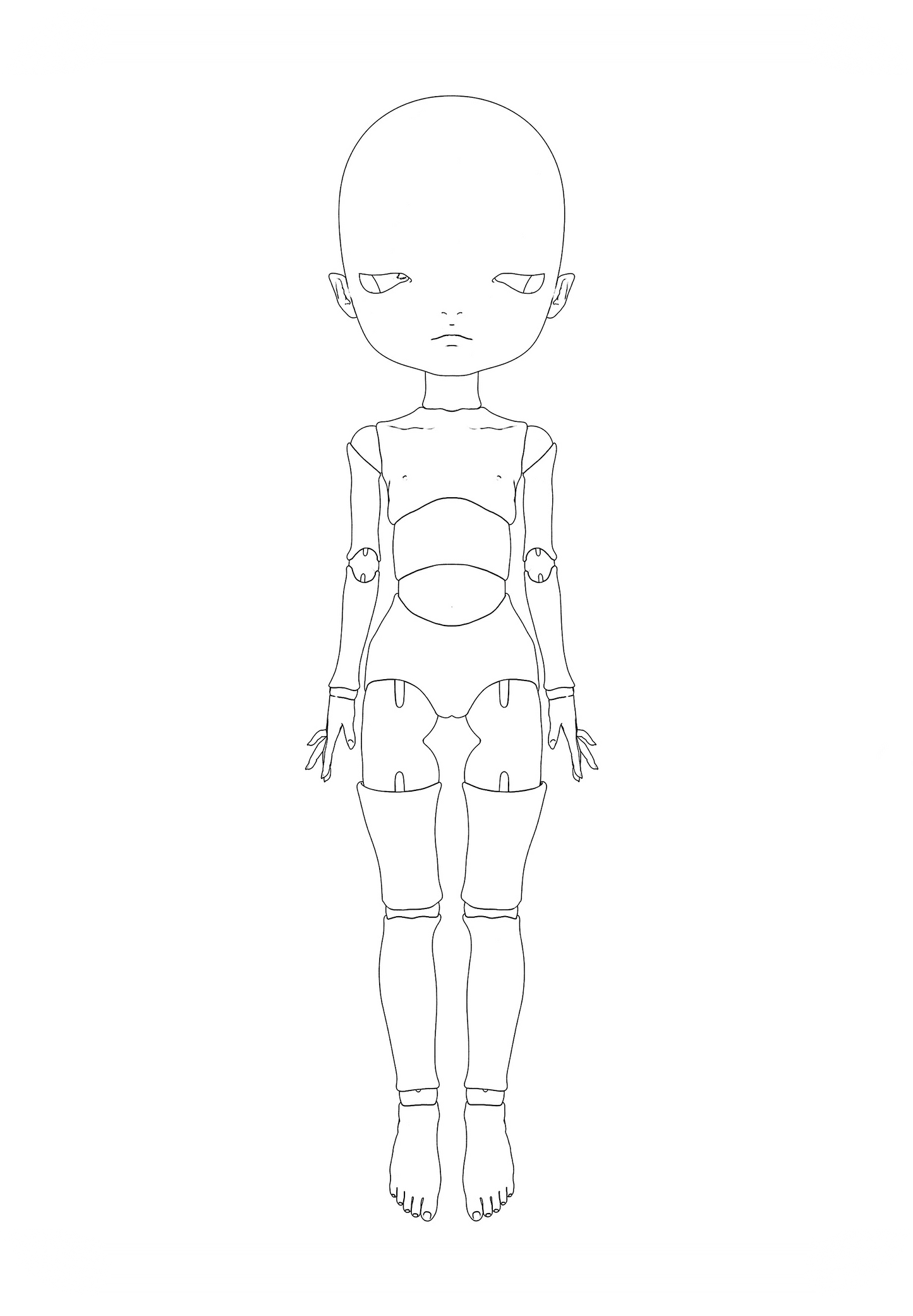 ʚɞ ⁺ Roe2me Dolly Blank Doll Mold 01