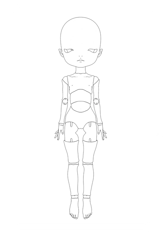 ʚɞ ⁺ Roe2me Dolly Blank Doll Mold 01