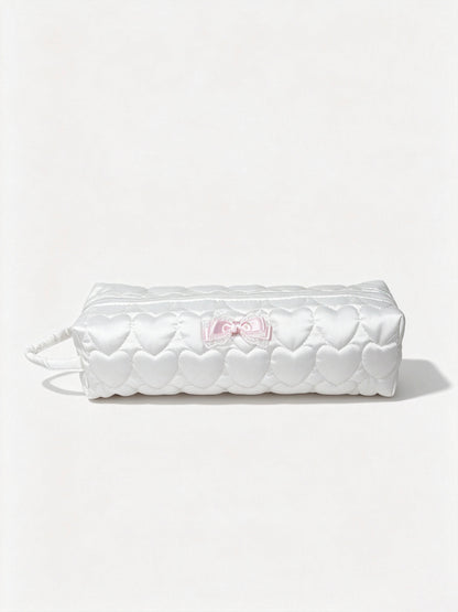 ♡₊˚Roe2me Dolly Heart Embroidered Padded Silk Doll Bag