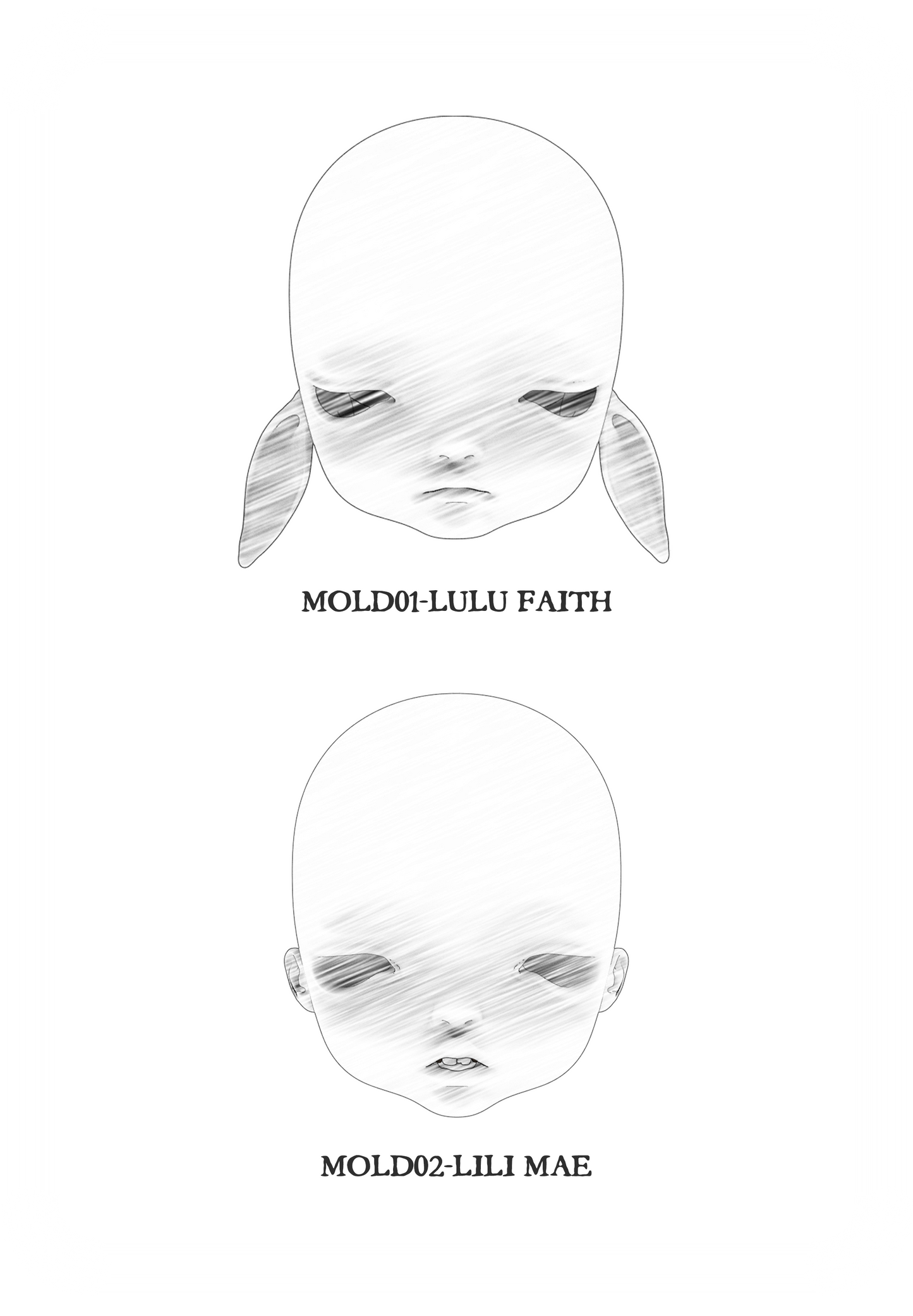 ʚɞ ⁺ Roe2me Dolly Mold Head