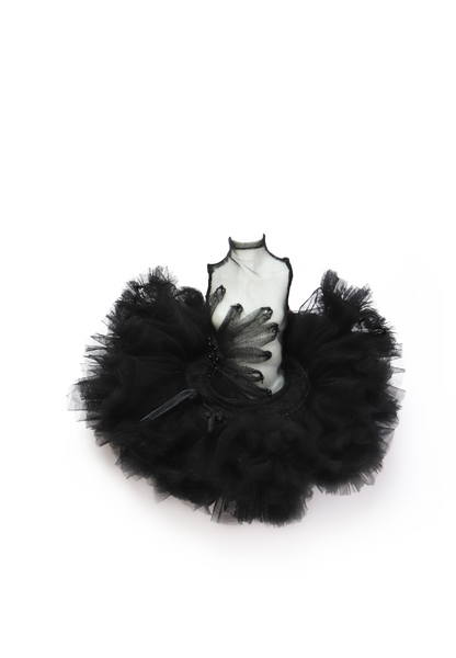 ʚɞ ⁺ “Black Swan” Puff Dress set