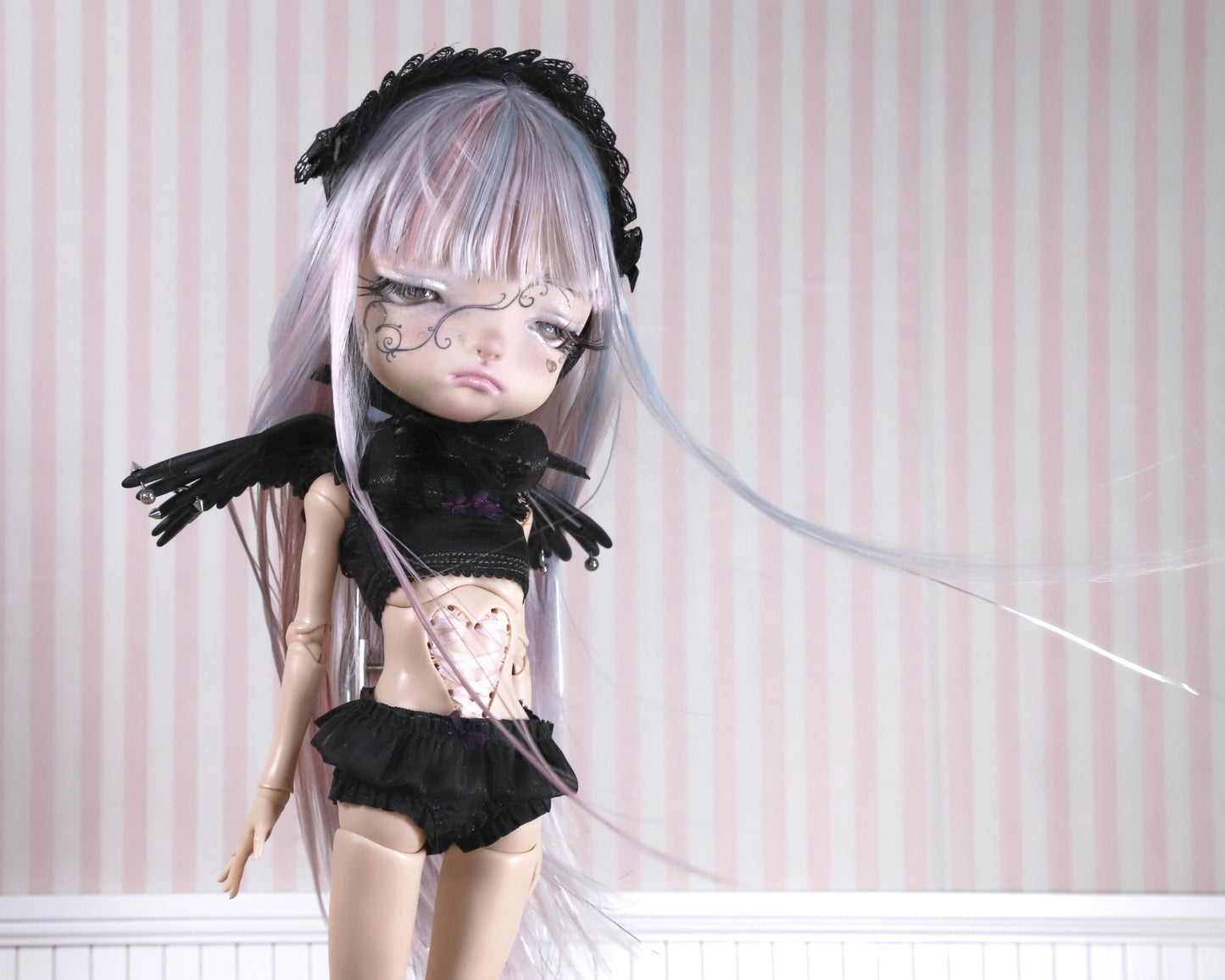 ʚɞ ⁺ Gothic Doll Puff Set