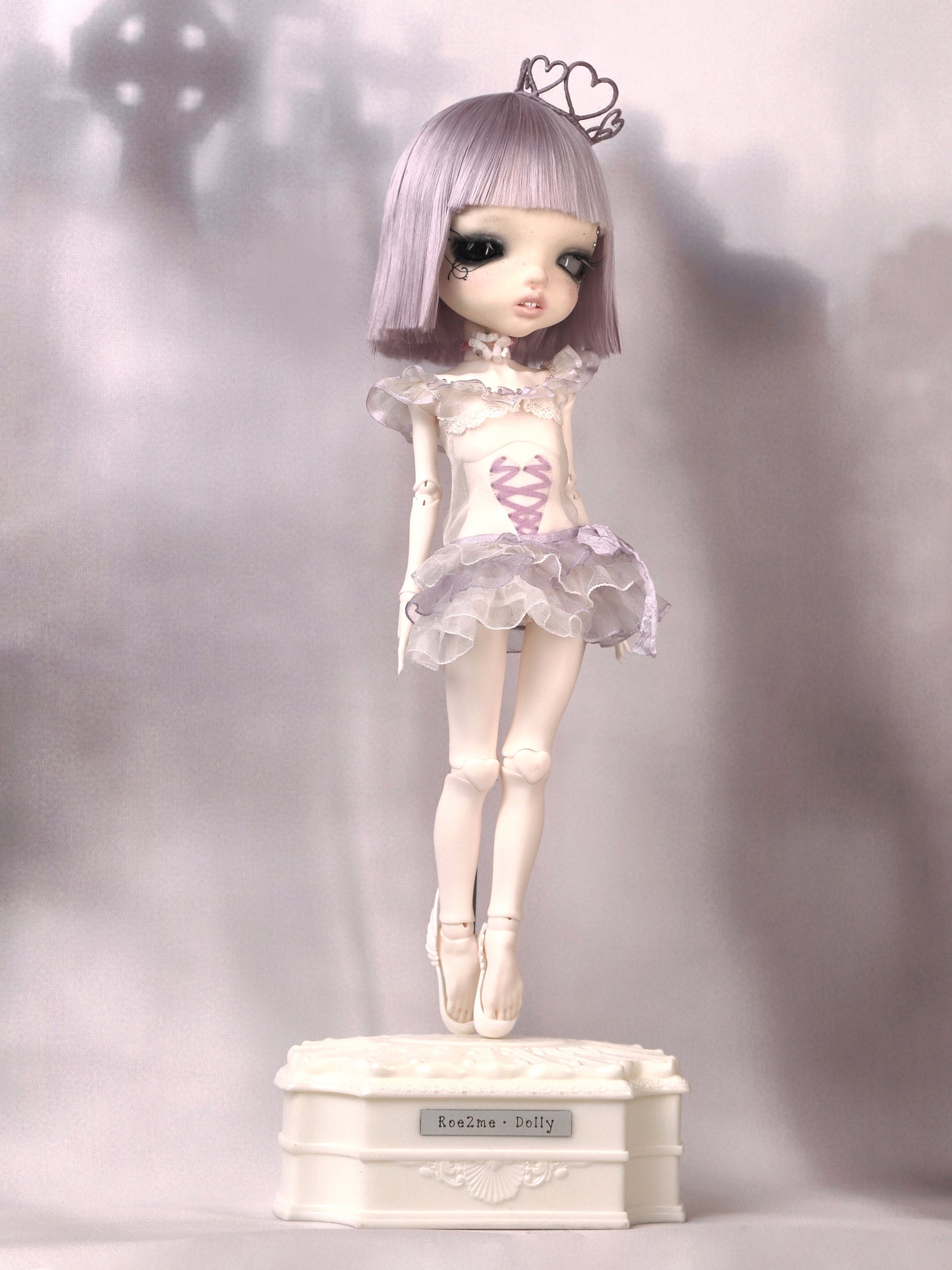 ʚɞ ⁺ Roe2me Dolly 'Lavender Lullaby' Organza Princess Dress Set