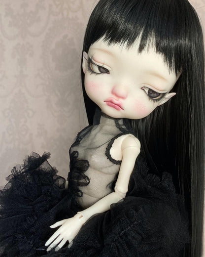 ʚɞ ⁺ “Black Swan” Puff Dress set