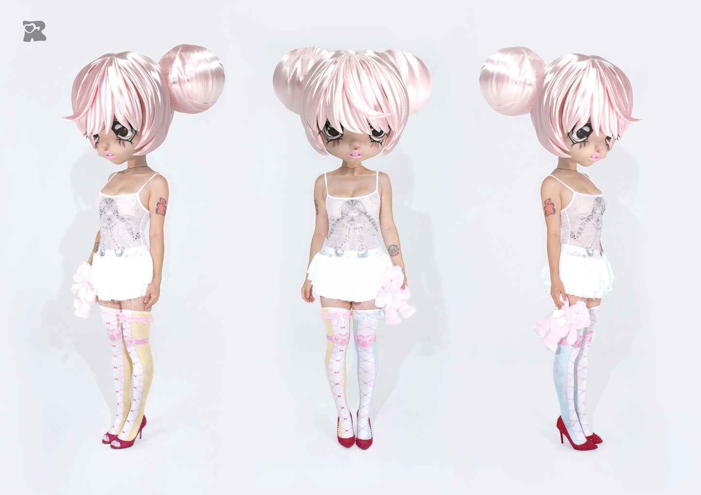 ♡₊˚Top de malla estampado "Piercing Me" de Roe2me Dolly x Dotyears 