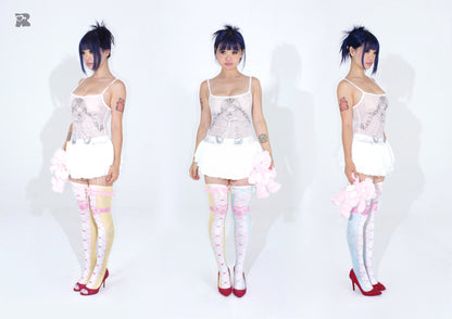 ♡₊˚Top de malla estampado "Piercing Me" de Roe2me Dolly x Dotyears 