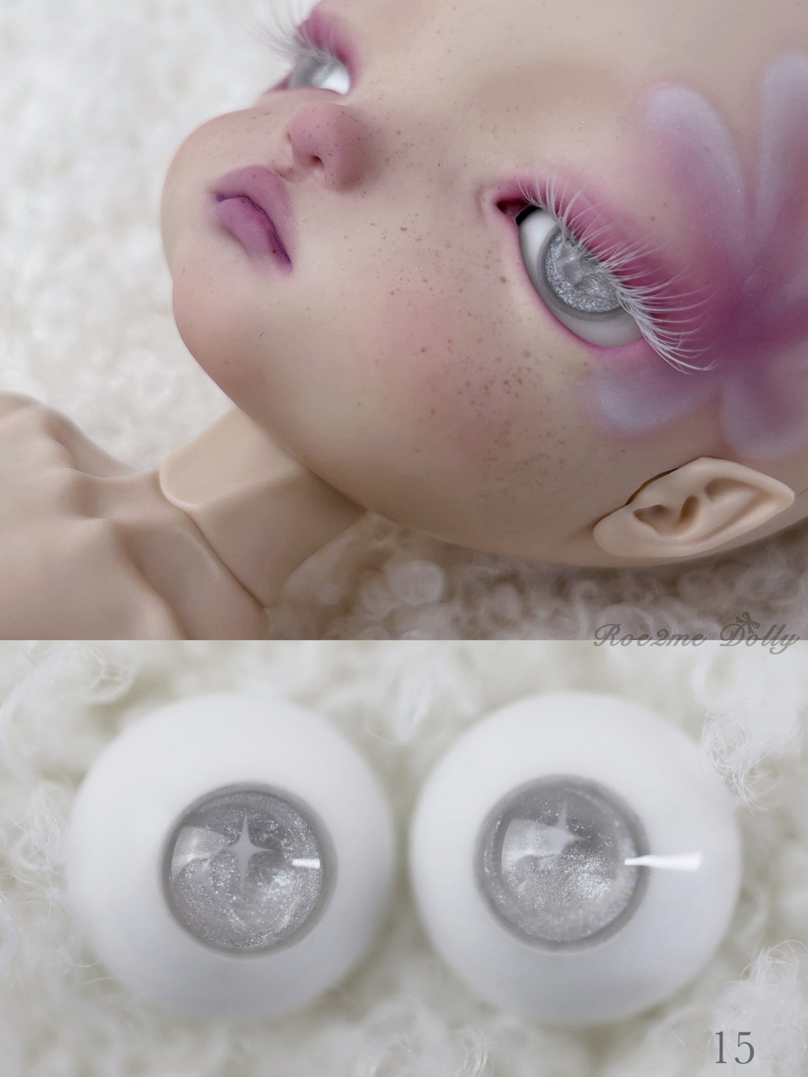 ♡₊˚BJD 18mm Plaster Replaceable Eyes by Roe2me Dolly - Roe2me Dolly