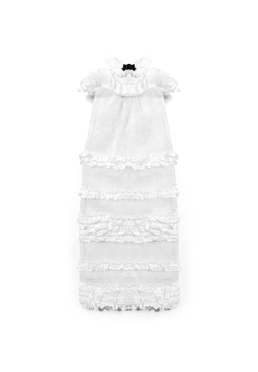ʚɞ ⁺ Ruffled Dream Mesh Dress