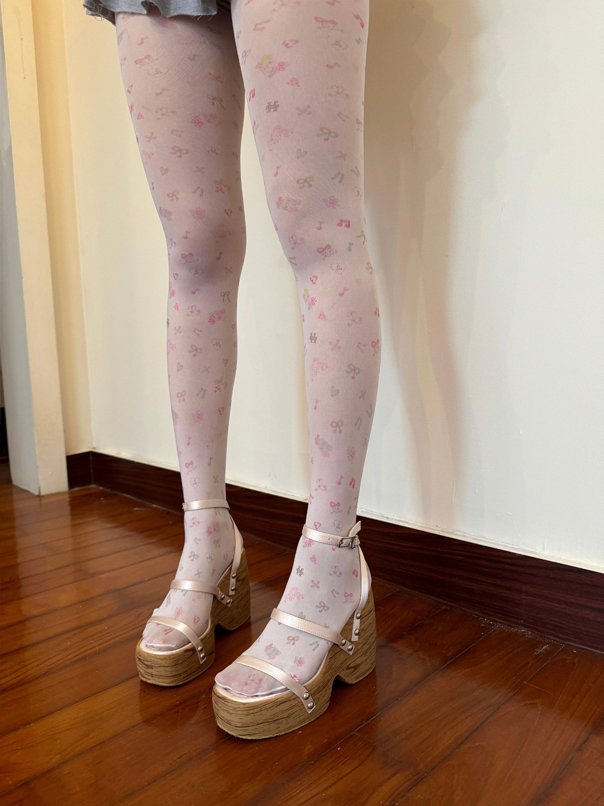 ♡₊˚Roe2me Dolly Printed BJD Joints Tights 20D - Roe2me Dolly