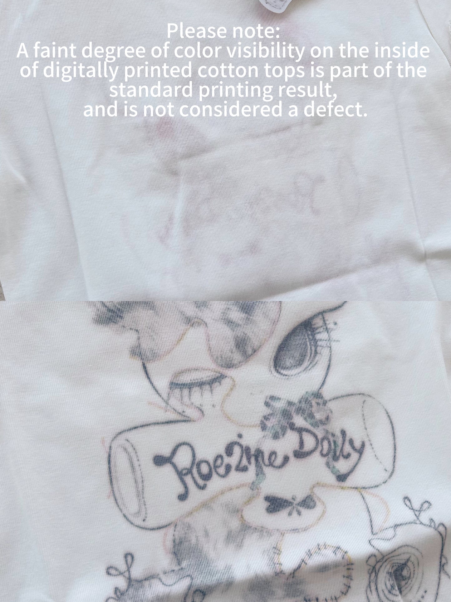 ♡₊˚Roe2me Dolly Cotton Top Shirt with Puzzle Bear