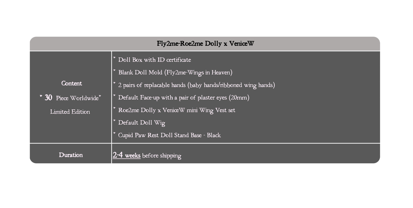 ʚɞ ⁺ Fly2me-Roe2me Dolly x VeniceW