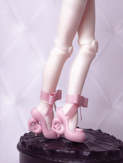 ʚɞ ⁺ 'Coquette Kicks' Heart Shaped Doll Shoes