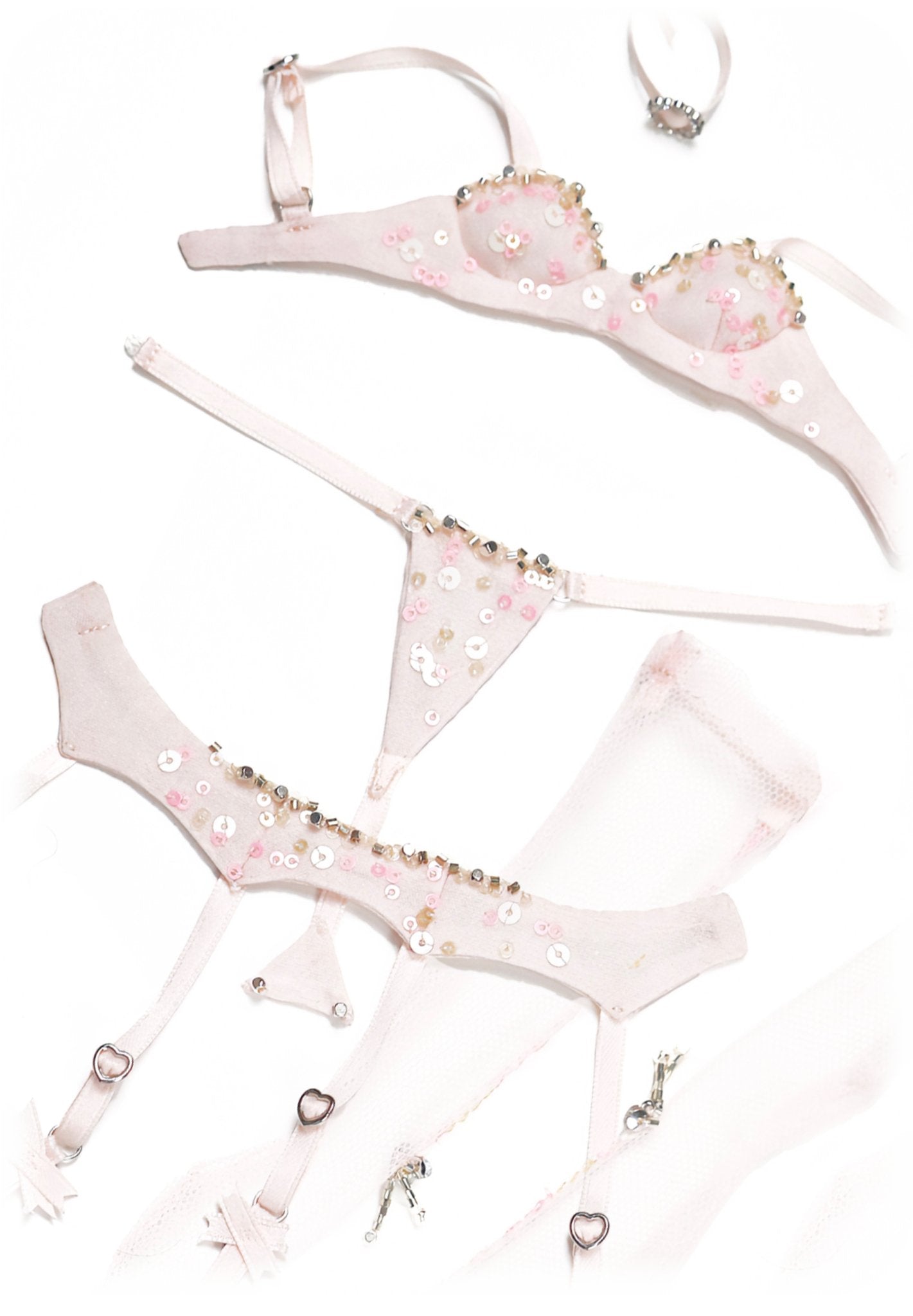 ʚɞ ⁺ "Lumi Candyfloss 01" 100% Handmade lingerie set - Roe2me Dolly