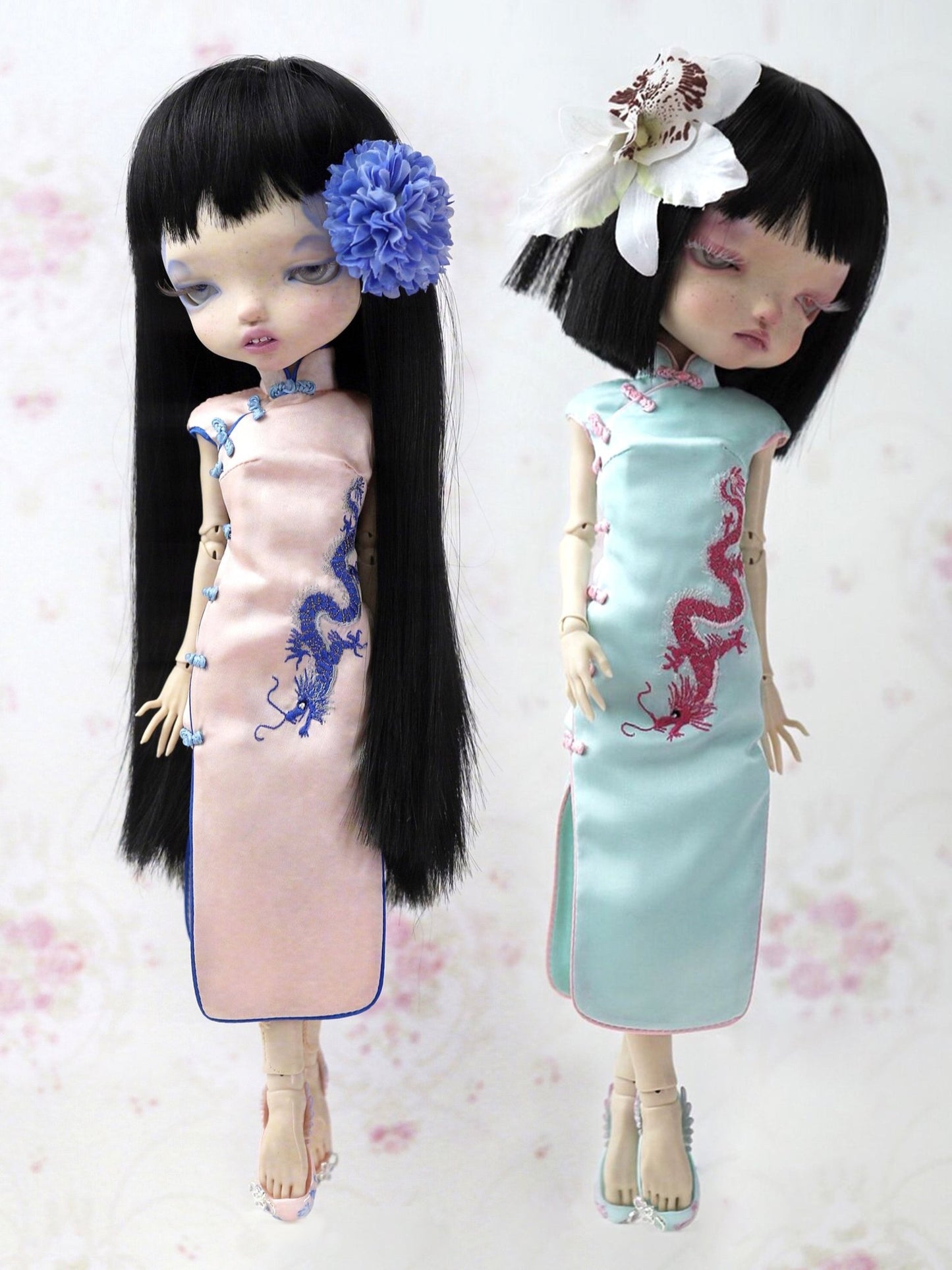 ʚɞ ⁺ "Lunar CNY Limited Edition" 100% Handmade Gragon QiPao - Roe2me Dolly