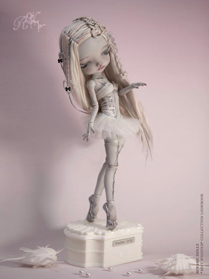 ʚɞ ⁺ "Mist Whisper" Ballerina White Tulle Dress set - Roe2me Dolly