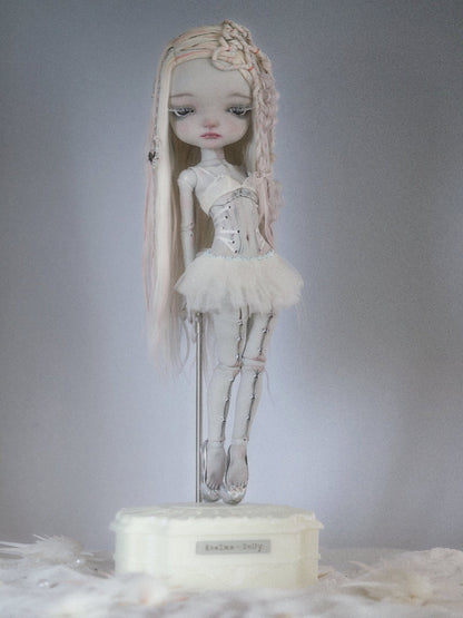 ʚɞ ⁺ "Mist Whisper" Ballerina White Tulle Dress set - Roe2me Dolly