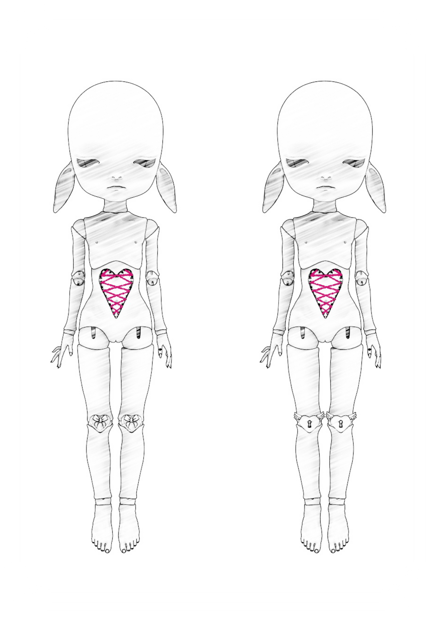 ʚɞ ⁺ Roe2me Dolly Blank Doll Mold 03