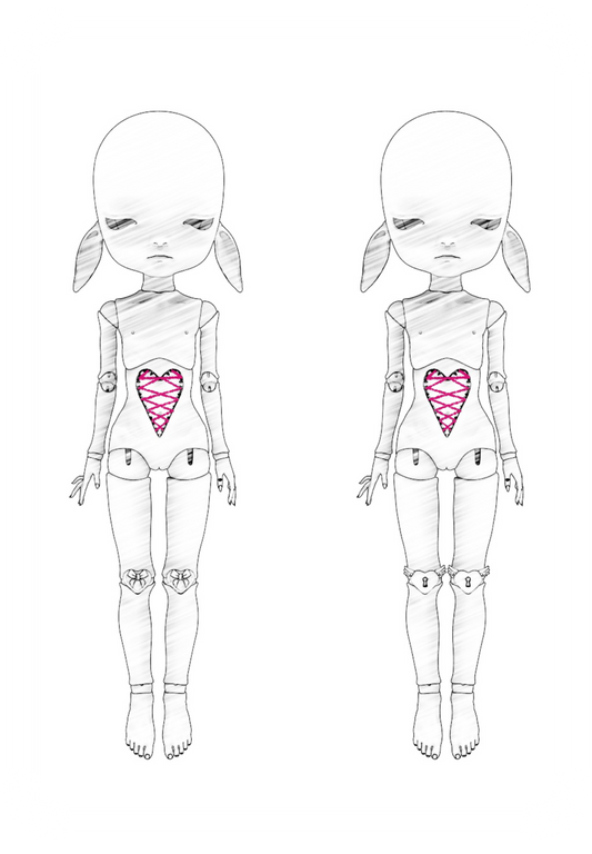 ʚɞ ⁺ Roe2me Dolly Blank Doll Mold 03