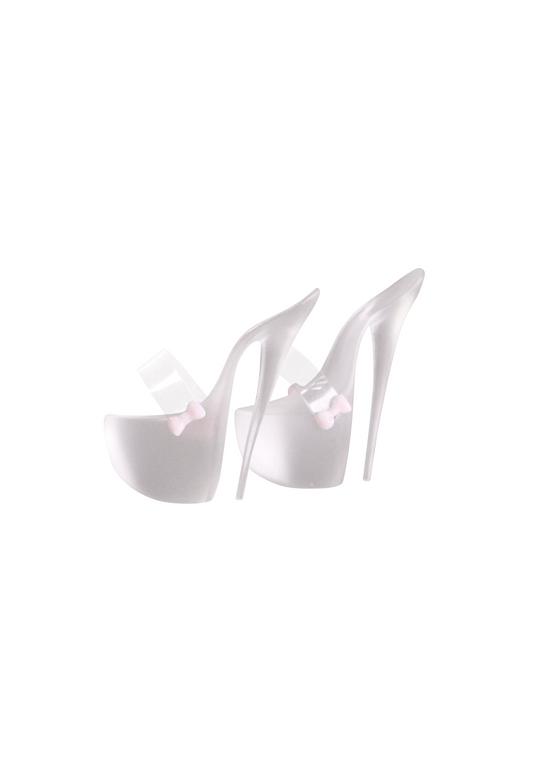ʚɞ ⁺ Lucid Transparent Pole Dance Heels