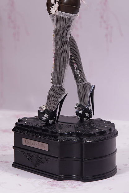 ʚɞ ⁺ Silver Star Decorated High Heels - Roe2me Dolly